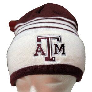 NWT TEXAS A&M AGGIES adidas NCAA Winter Knit Hat Beanie Cap New Maroon White